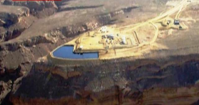 بحيرة كيميائية سببتها شلمبرجير | الصورة: خالد الكثيري